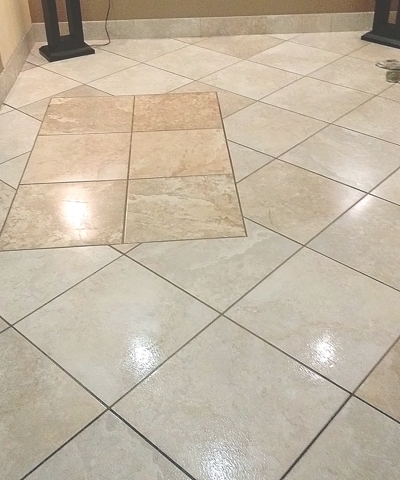 grout rhino cleaning entry lobby after